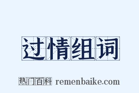过情组词是什么意思的图片